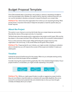 blank annual budget approval meeting template doc