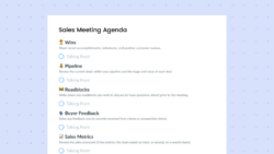 blank annual sales strategy meeting template sample