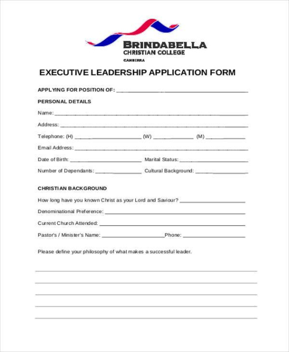 blank executive leadership council meeting template word