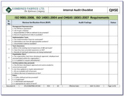 blank internal audit review meeting template pdf