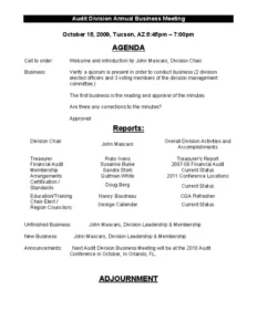 editable annual budget planning meeting template doc