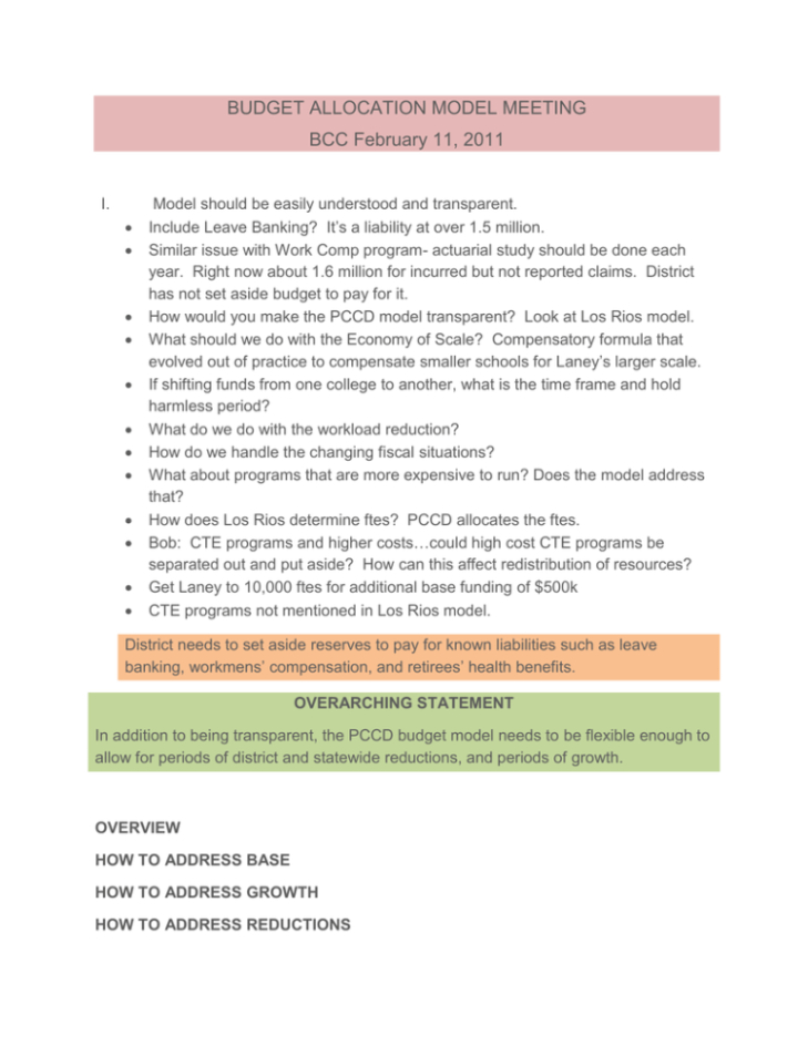 editable budget allocation and financial planning meeting template example