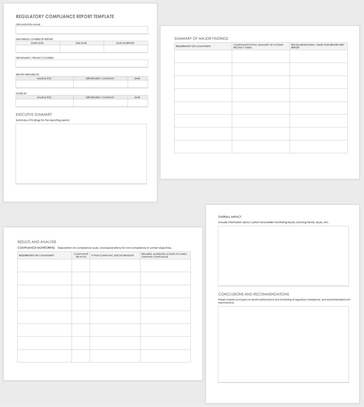 editable compliance policy update meeting template doc