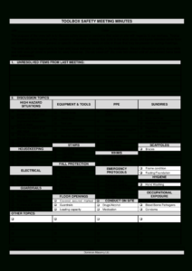 editable health and safety compliance meeting template word