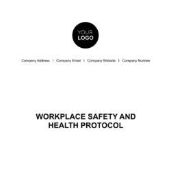 free blank health and safety protocol enforcement meeting template example