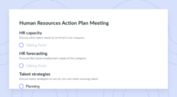 free blank human resources policy update meeting template example