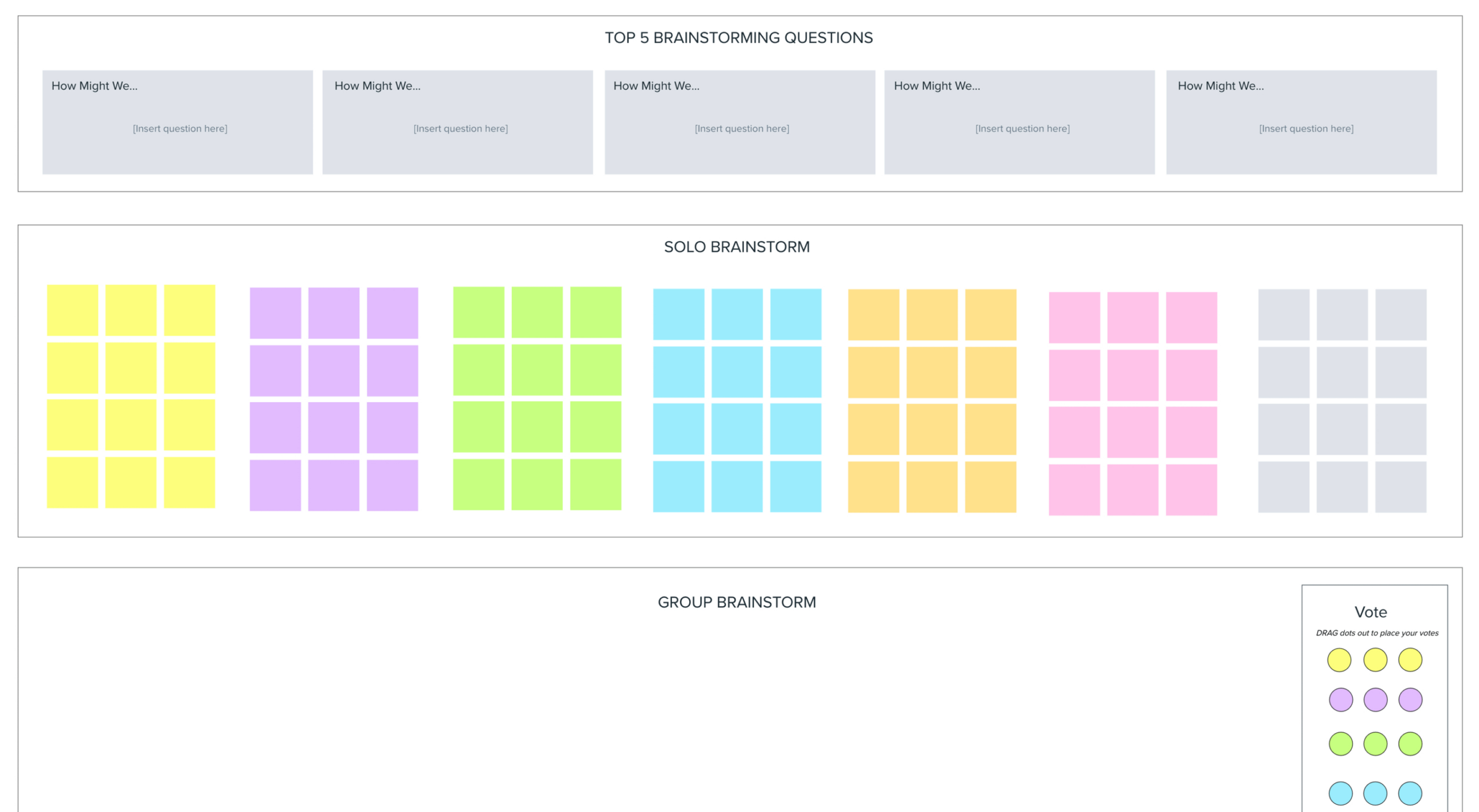 free blank innovation and ideation session meeting template word