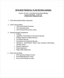 free editable budget planning and review meeting template excel