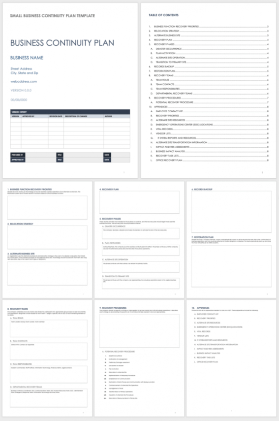 free editable business continuity planning meeting template