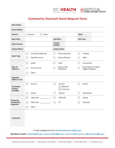 free editable community outreach program meeting template sample