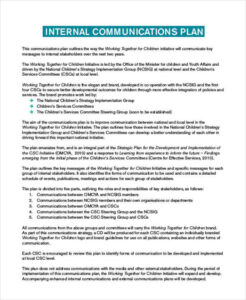 free editable internal communications strategy meeting template example