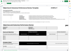 free printable annual performance evaluation meeting template word