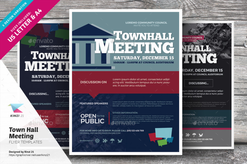 free printable company wide town hall meeting template example