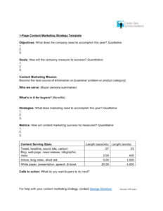 free printable content marketing planning meeting template word