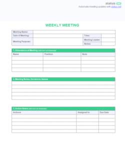 free printable corporate culture review meeting template example