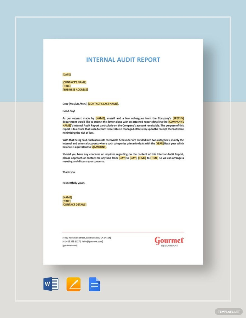 free printable internal audit findings review meeting template doc