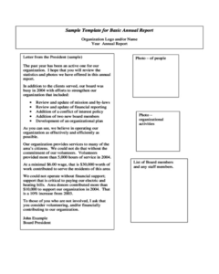 free sample annual report preparation meeting template sample