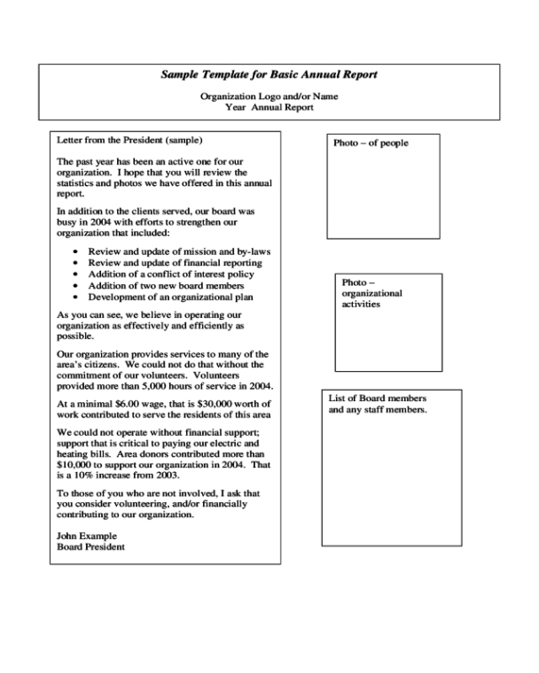 free sample annual report preparation meeting template sample