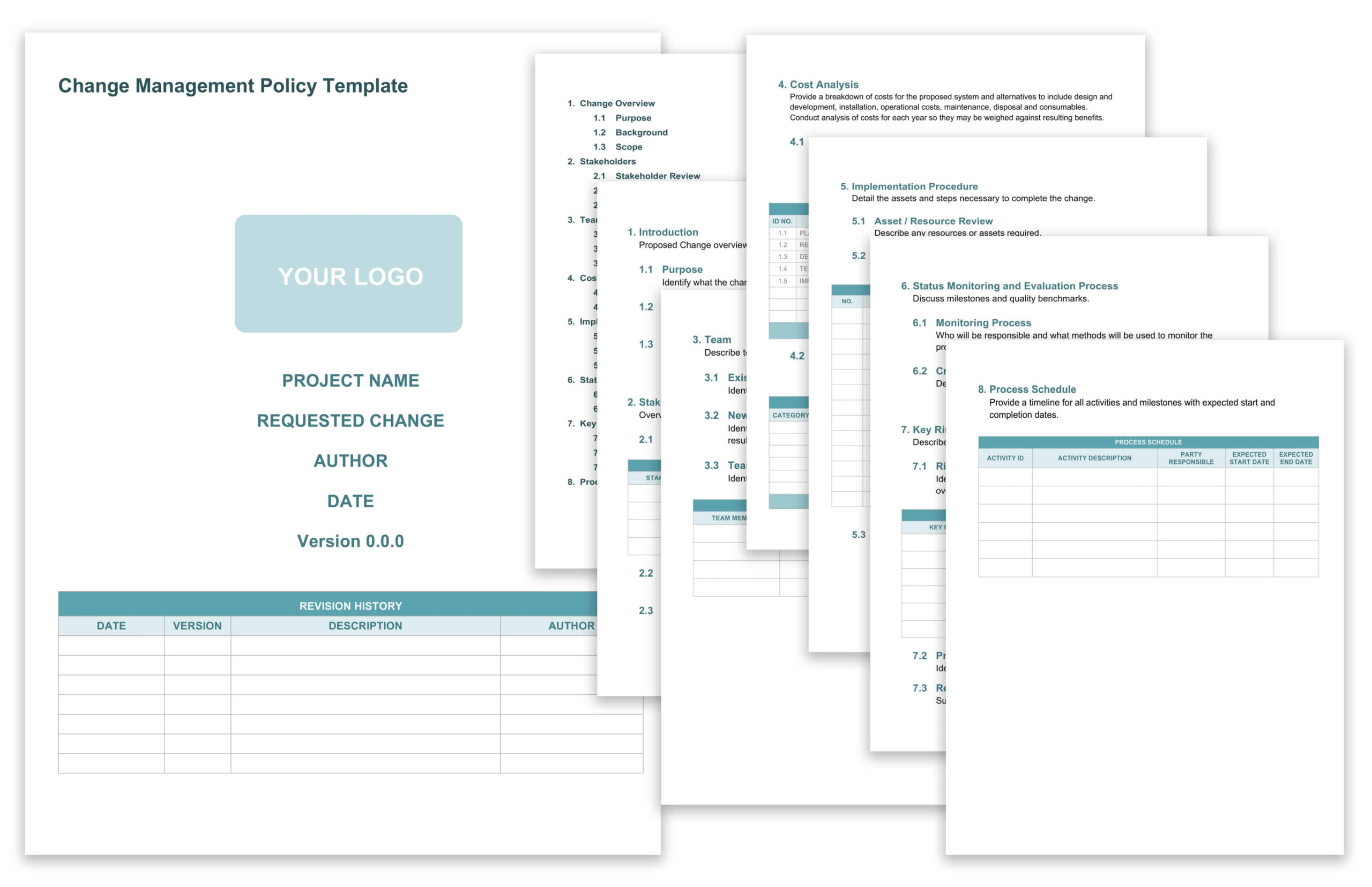 free sample change management planning meeting template word