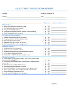 free sample health and safety compliance meeting template word