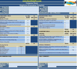 printable annual performance evaluation meeting template word