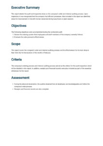 sample annual financial audit meeting template doc