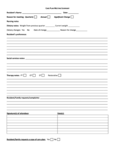 sample facility management planning meeting template