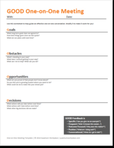 sample incorporating feedback into a meeting template word