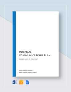 sample internal communications strategy meeting template example