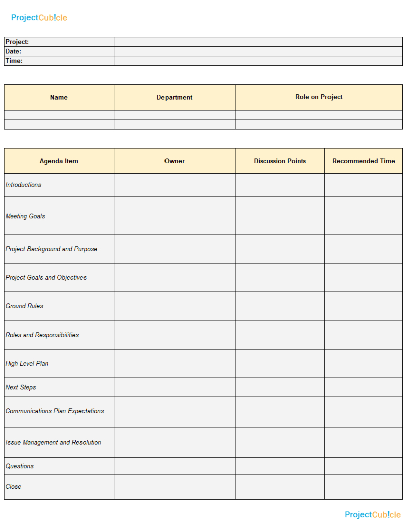 blank engineering project meeting minutes template excel