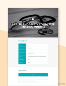 editable safety committee meeting minutes template excel