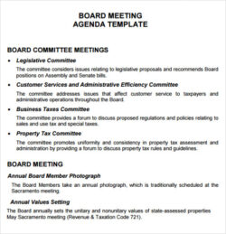 free editable association board meeting minutes template pdf