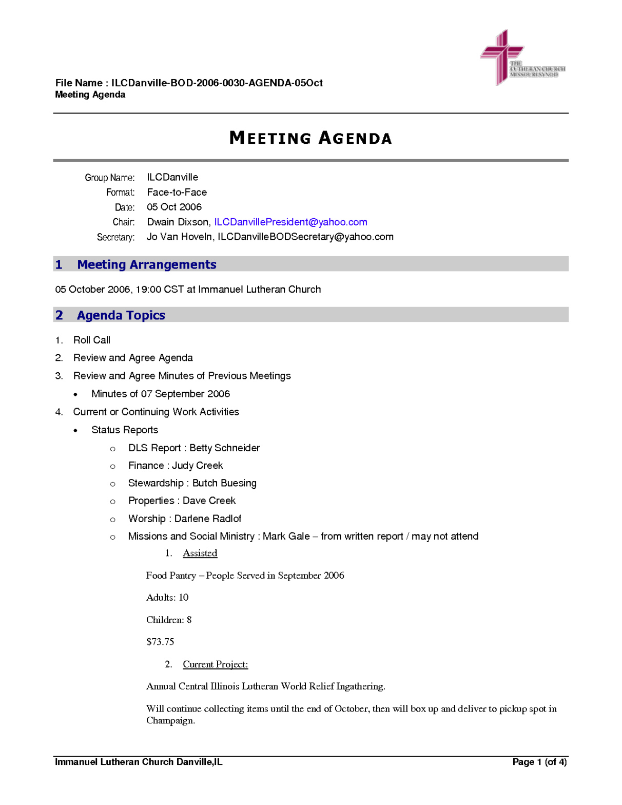 free editable church board meeting minutes template excel