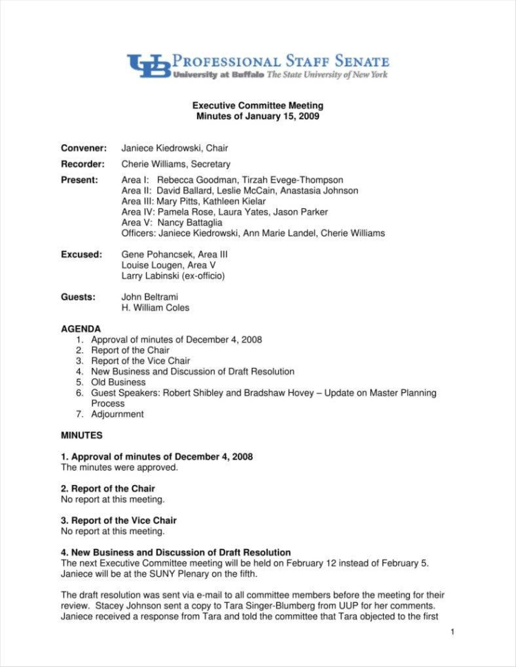 free editable formal board meeting minutes template excel