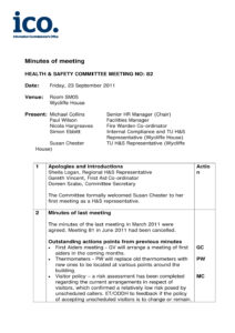 free printable association board meeting minutes template excel