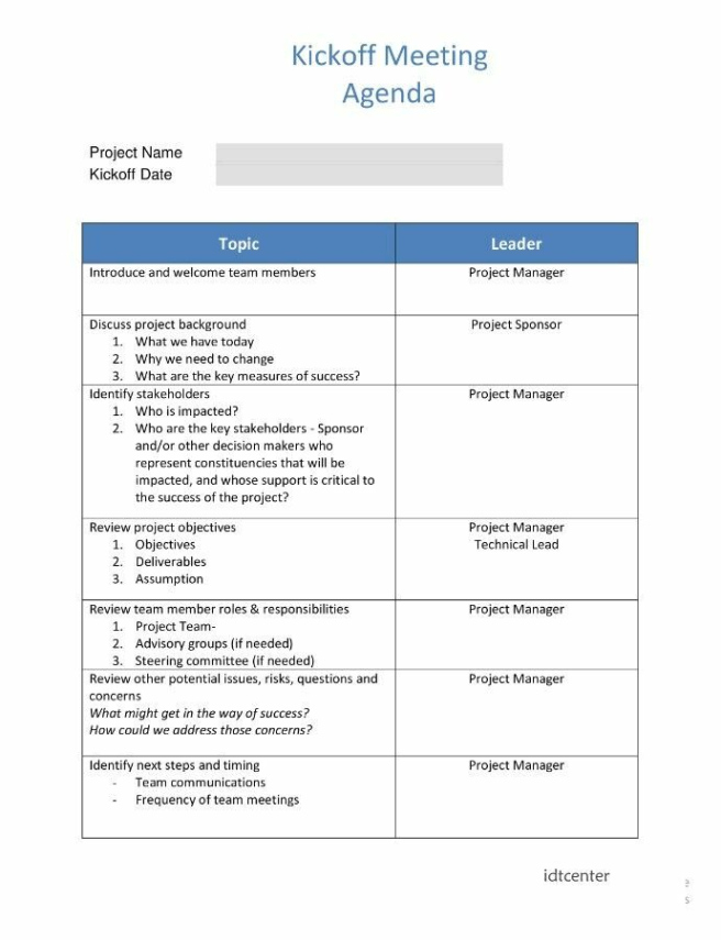 free printable project management meeting minutes template pdf