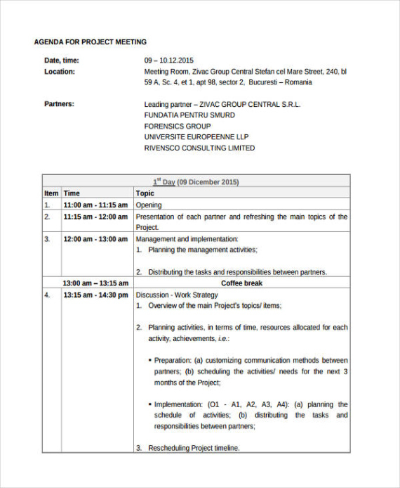 free sample project close out meeting template excel