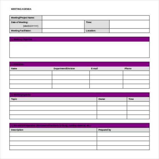 free sample software project meeting minutes template doc