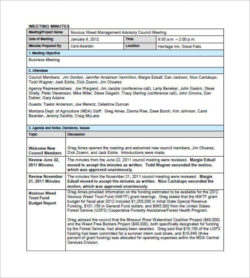 printable construction project meeting minutes template pdf