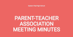 printable pta board meeting minutes template sample