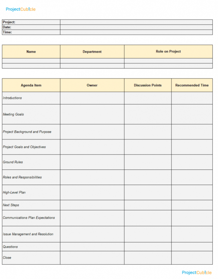 sample project management meeting minutes template sample