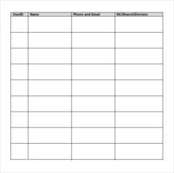 Blank Board Meeting Sign In Sheet Template Pdf