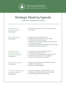 Blank Nonprofit Organization Board Meeting Minutes Template Example