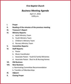 Free Blank Annual General Meeting Resolution Template