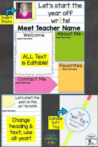 Free Blank Bilingual Meet The Teacher Template Example