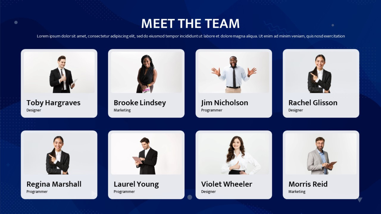 Free Blank Meet The Team Bio Template Excel