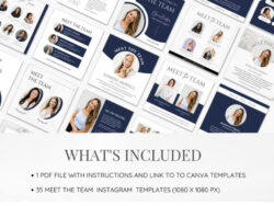 Free Blank Meet The Team Instagram Post Template Sample