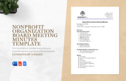 Free Blank Nonprofit Board Of Directors Meeting Minutes Template Excel