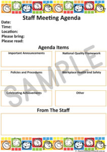 Free Editable All Staff Meeting Template Word