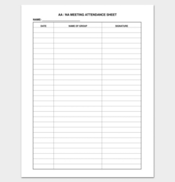 Free Editable Meeting Attendance Sign In Sheet Template Doc